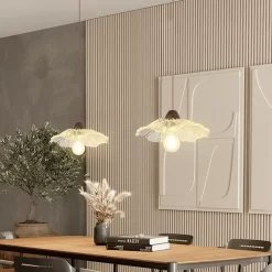 Vintage Chandelier Minimalist Crystal Glass - Image 3