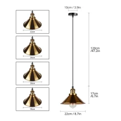Vintage Chandelier Industrial Retro - Image 5
