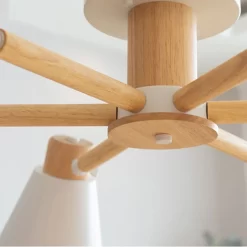 Nordic Ceiling Lamp Wood Chandelier - Image 6