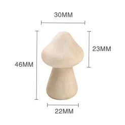 Wooden Mushroom Scale Ornaments - Image 6