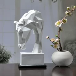 Horse Head Ornaments Resin Nordic Modern - Image 4