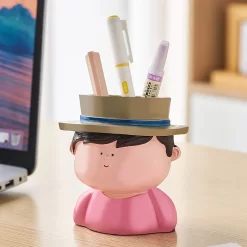 Minimalism Lovely Boy & Girl Decorative Pen Holder - Image 6