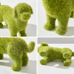 Resin Flocked Puppy Statuette - Image 6