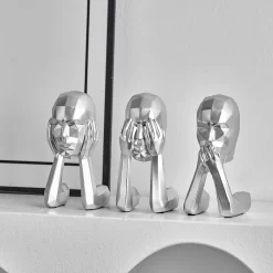 Home Decor Abstract 3pcs Geometric Statuette - Image 5