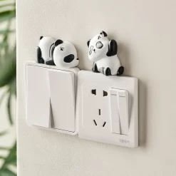 Cute Panda Switch Wall Sticker - Image 3