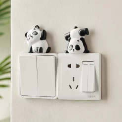 Cute Panda Switch Wall Sticker - Image 2