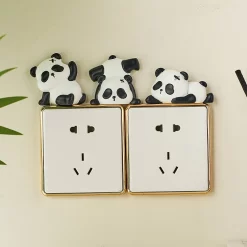 Cute Panda Switch Wall Sticker - Image 5
