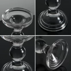 New Classical Style Waist Shape Crystal Glass Candle - Image 6