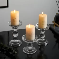 New Classical Style Waist Shape Crystal Glass Candle - Image 3