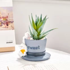 Cute Animal Flower Pot Ceramic Vase - Image 4