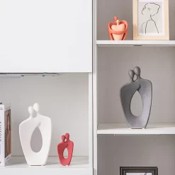 Aesthetic Home Decoration Abstract Hug Lovers Statue - Image 6