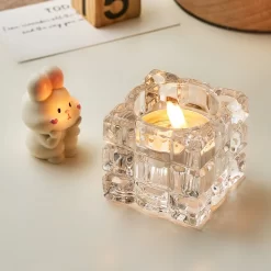 Nordic Style Square Glass Candle - Image 4