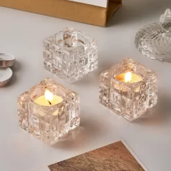 Nordic Style Square Glass Candle - Image 2