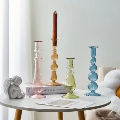 Aesthetic Glass Candles Holders - Image 3