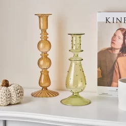 Aesthetic Glass Candles Holders - Image 2