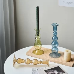 Aesthetic Glass Candles Holders - Image 5