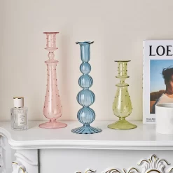 Aesthetic Glass Candles Holders - Image 4