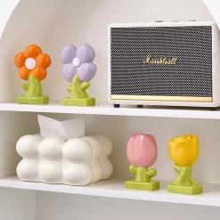 Cute Ceramic Flower Desktop Decoration - Image 2