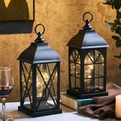 Vintage Plastic Black Wind Lamp - Image 2