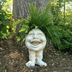 Funny Muggle Face Flowerpot Ornament - Image 4