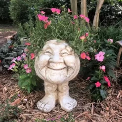 Funny Muggle Face Flowerpot Ornament - Image 5