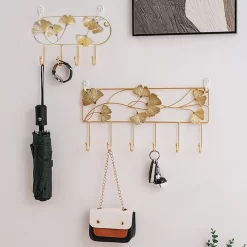 Nordic Style Golden Leaf Hook - Image 2