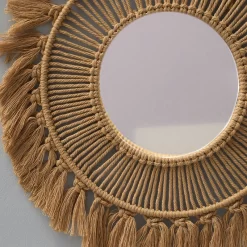 Boho Woven Leaf Makeup Mirrors - Image 3