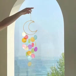 Natural Shell Wind Chimes Moon Dream Catchers - Image 5
