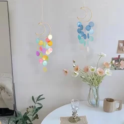Natural Shell Wind Chimes Moon Dream Catchers - Image 2