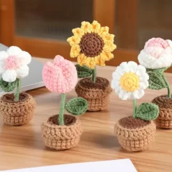 Handmade Woven Mini Potted - Image 5