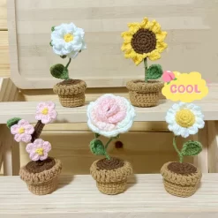 Handmade Woven Mini Potted - Image 3