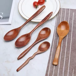 Japanese Creative Wood Spoon - Image 2