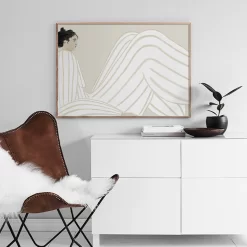 Wall Art Abstract Lines Girl Matisse Boho - Image 3