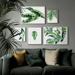 Green Plants Monstera Banana Leaf Refreshing Wall Art - Image 5