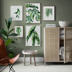 Green Plants Monstera Banana Leaf Refreshing Wall Art - Image 3