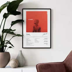 Singer Album Cover Ctrl Changes Gemini Damn Wall Art - Image 4