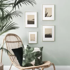 Autumn Nature Foggy Forest Wheat Grass Eucalyptus Wall Art - Image 4