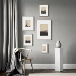 Autumn Nature Foggy Forest Wheat Grass Eucalyptus Wall Art - Image 5