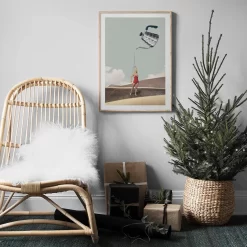 Abstract Nordic Poster Whale Magic Kettle Diving Wine Dancing Wall Art - Image 3