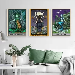 Tarot Medusa Triple Moon Goddess Hecate Wall Art - Image 2