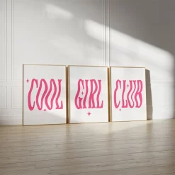 Pink Cool Girl Club Quotes Nordic Posters - Image 4