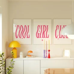 Pink Cool Girl Club Quotes Nordic Posters - Image 3