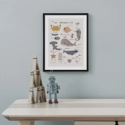 Woodland Safari Ocean Cartoon Animals Nursery Wall Art - Image 4