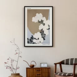 JAPAN Crane Flower Kamisaka Sekka Wall Art - Image 4