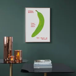 David Shrigley Wolf Cattle Lemon Banana Rose Wall Art - Image 3