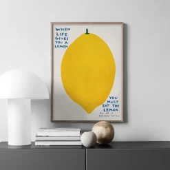 David Shrigley Wolf Cattle Lemon Banana Rose Wall Art - Image 2