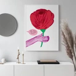David Shrigley Wolf Cattle Lemon Banana Rose Wall Art - Image 5