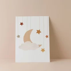 Cartoon Sun Rainbow Moon Stars Nursery Posters - Image 5