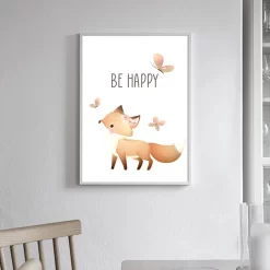 Be Happy Fox Wall Art - Image 5