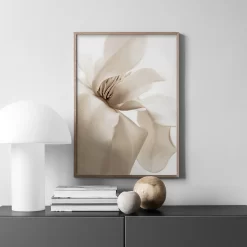 Wall Art Decoration Fresh Pink Flower Painting Canvas - Image 3